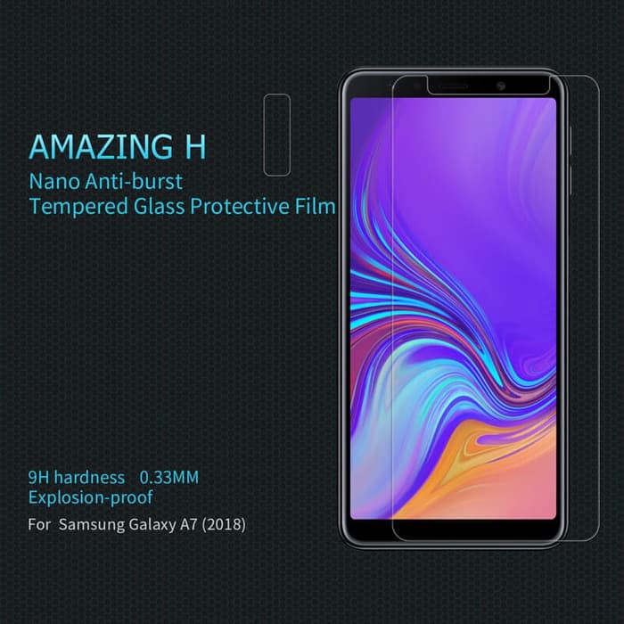 nillkin tempered glass samsung galaxy a7 2018