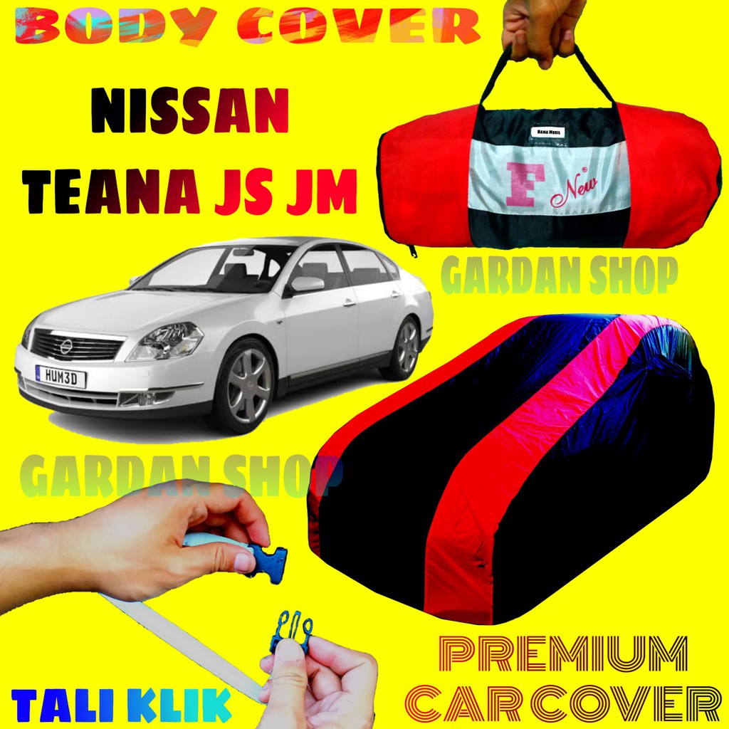 Body Cover NISSAN TEANA JS JM Sarung MERAH Penutup Pelindung Bodi Mobil Teana PREMIUM Waterproof