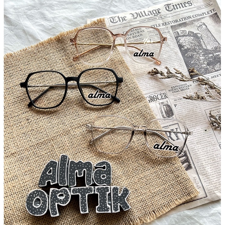 kacamata bisa dengan lensa BLUESACROMIC, BLUECROMIC, BLUERAY, PHOTOCROMIC, BLUESATIN | optik alma