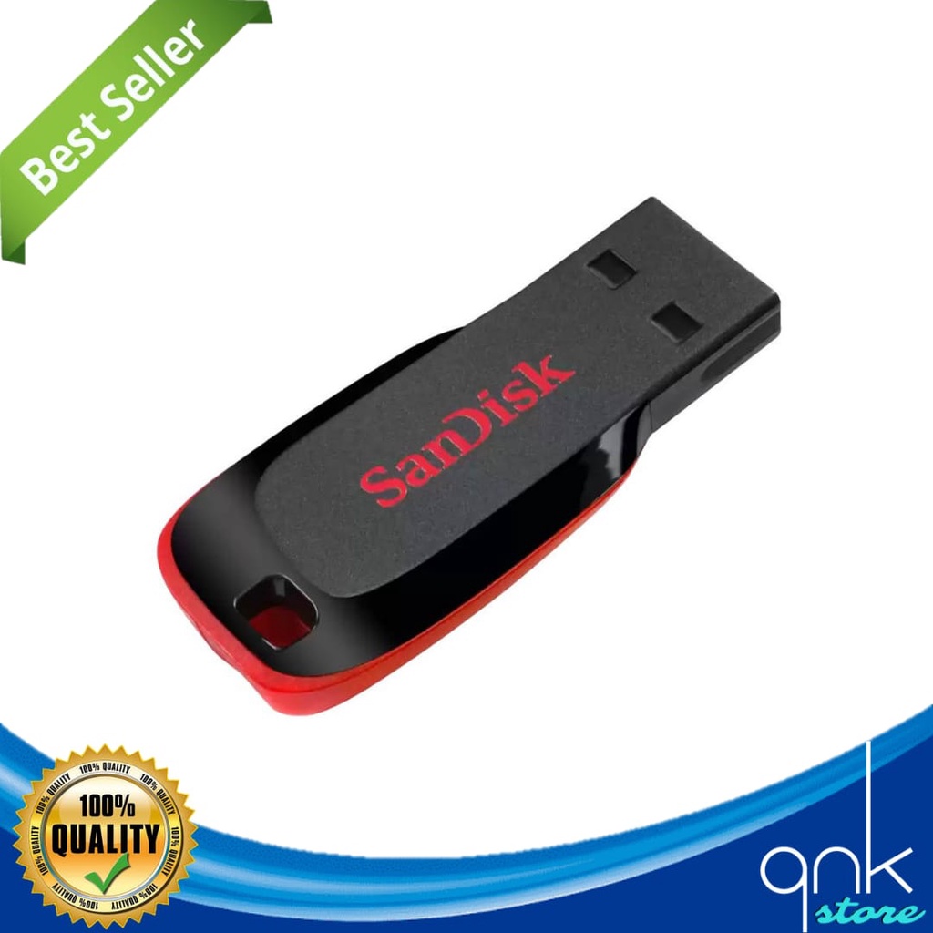 FlashDisk SanDisk 64GB USB Flash Drive Sandisk Cruzer Blade 2.0 Drive