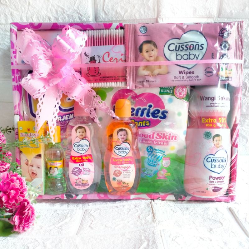 Parsel bayi  murah/baby gift  set/kado bayi (ukuran 31×24×6 cm)-2