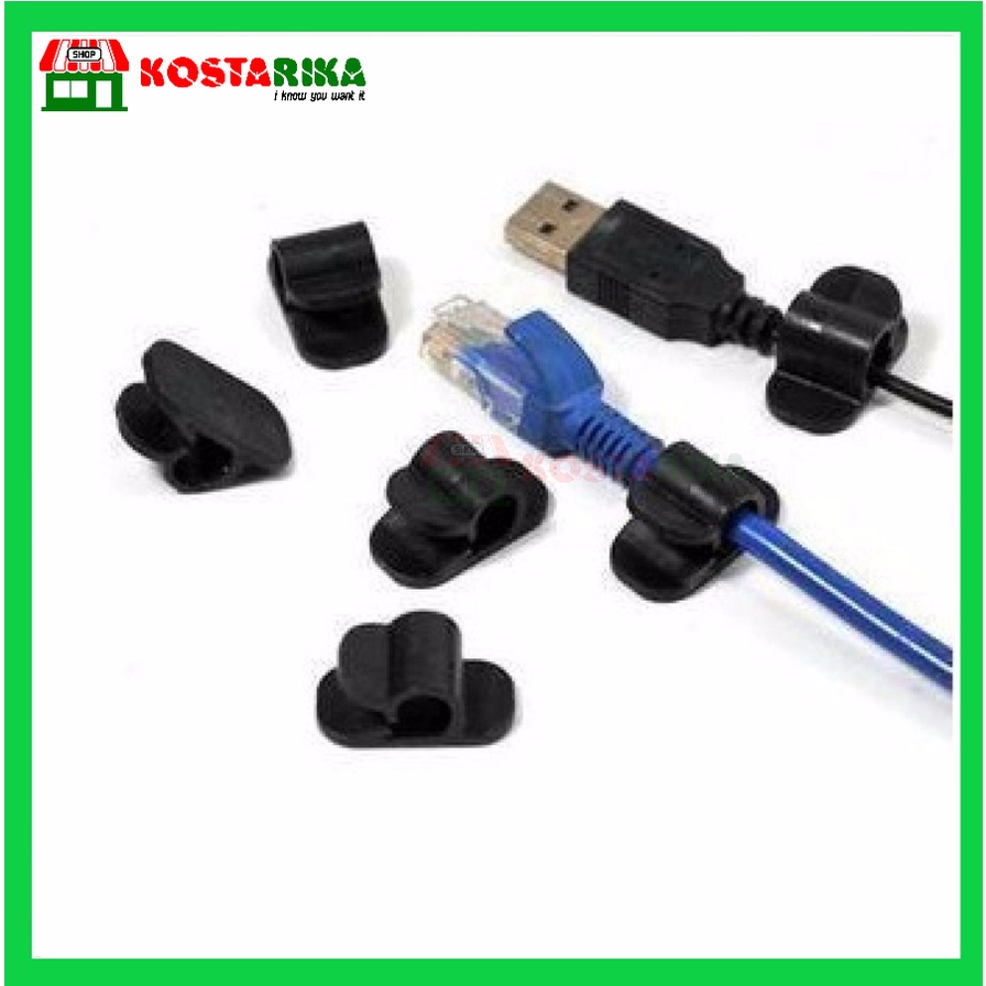 Cable Clips 6pcs Atau Kabel klip Atau penjepit kabel cc-905