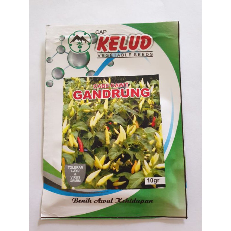 benih cabe rawit cap kelud gandrung isi 10 gram