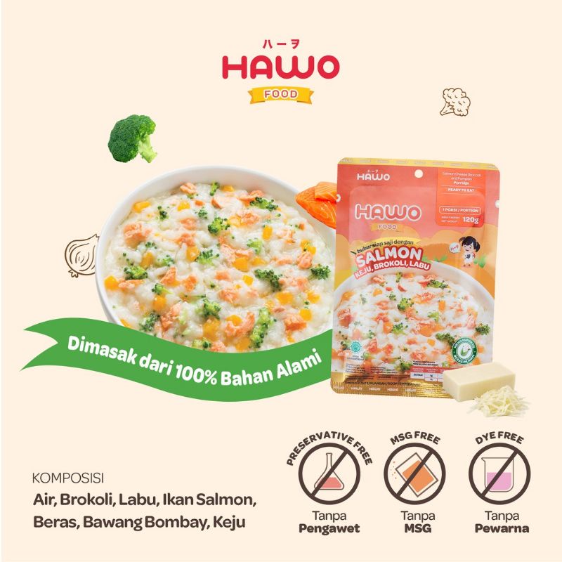 Hawo Baby Food / Makanan Bayi Ready to Eat / Mpasi 12 bulan+ 120gr