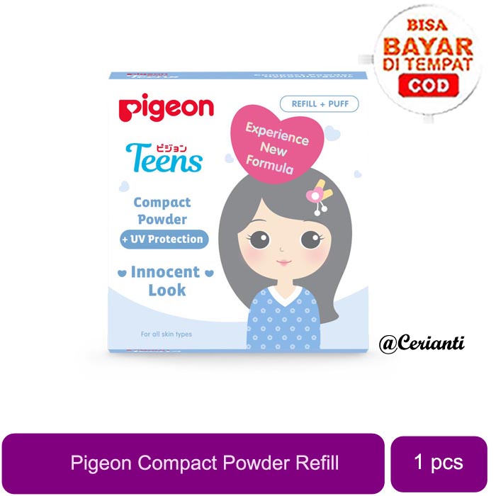 PIGEON TEENS Compact Powder + UV Protection 14Gr -Refill