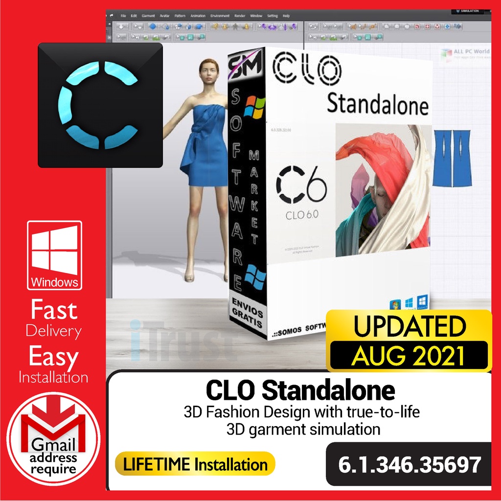 

CLO 6.1 - 3D Fshn Dsgn wth Tr-t-Lf 3D Grmnt Smltn [Wndws | mcOSX BgSr (Intl)] - Dgtl Dwnld