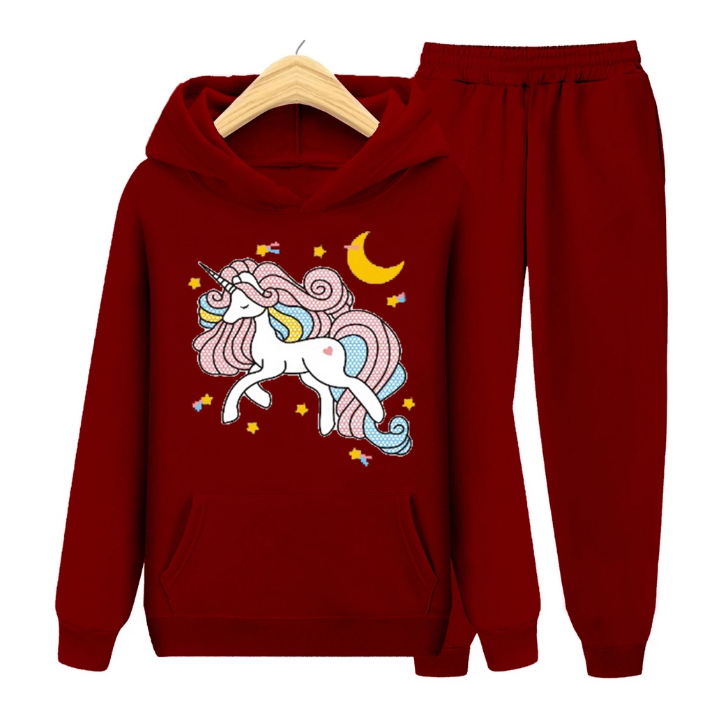 YMF - Setelan Sweater Hoodie Kuda Poni | Anak-Remaja ( SET Hoodie - Kuda Poni )®