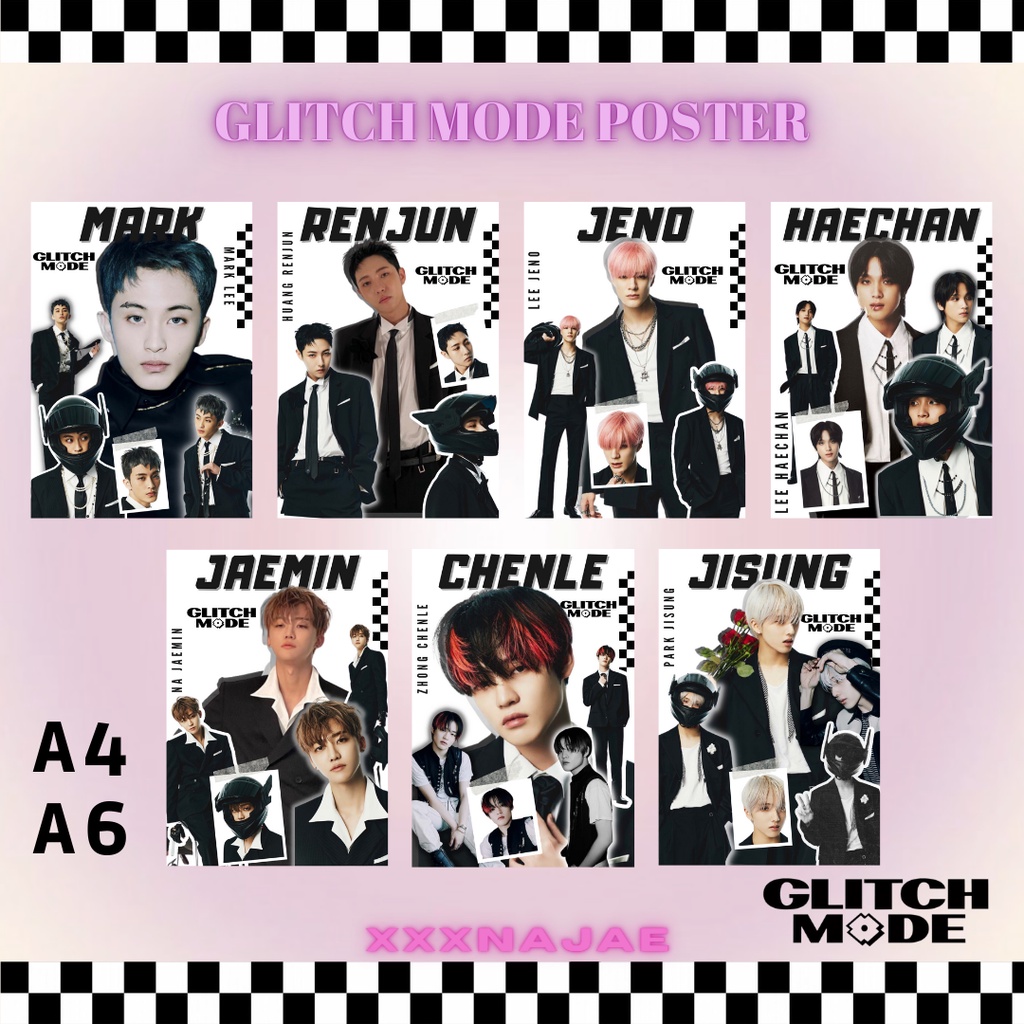 NCT DREAM GLITCH MODE POSTER ART PRINT