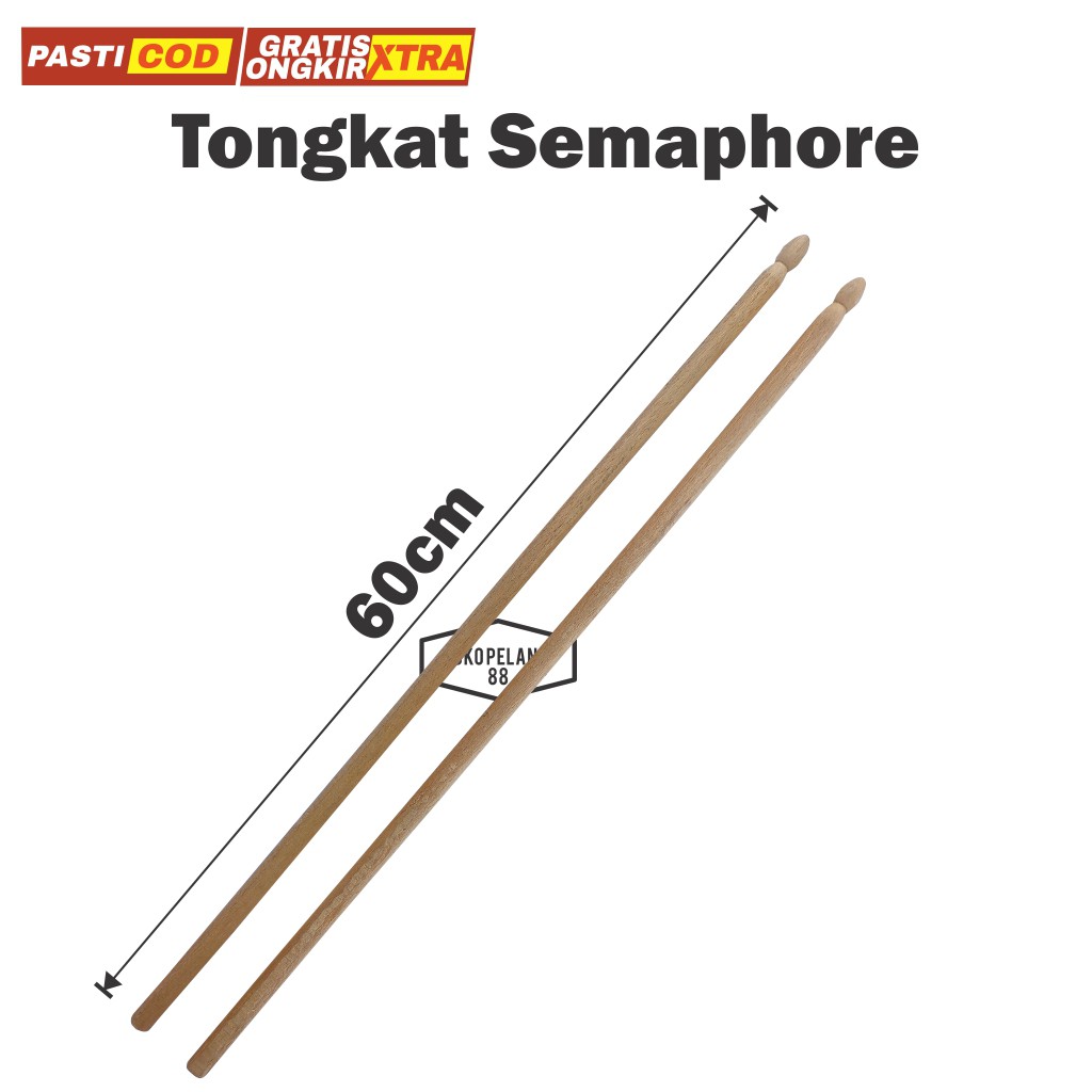 Tongkat Semaphore Stik Semapur Panjang 60cm Shopee Indonesia