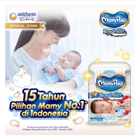 Mamypoko ROYAL SOFT Popok Bayi Tipe Perekat