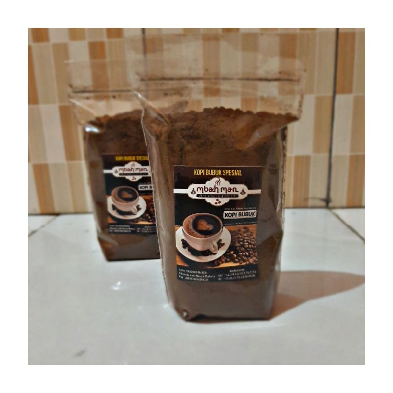 

Kopi bubuk spesial "mbah man
