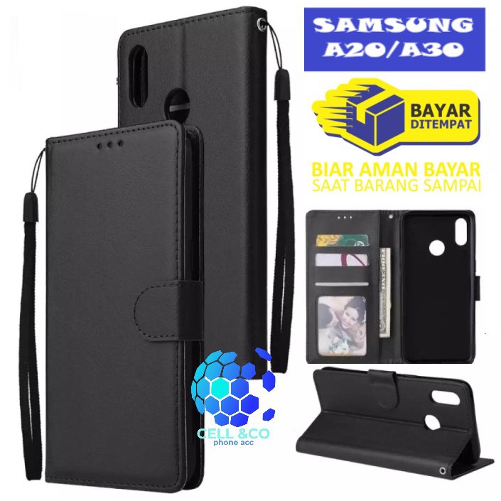 Flip cover SAMSUNG A20 A30 Flip case buka tutup kesing hp casing flip case leather wallet