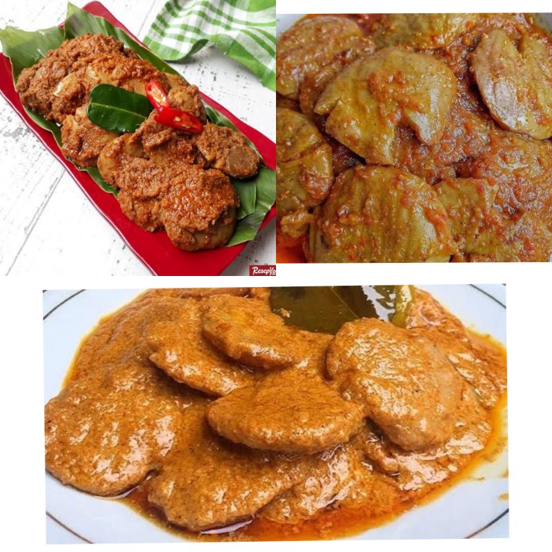 

Rendang jengkol, Kalio jengkol, dan sambal jengkol..