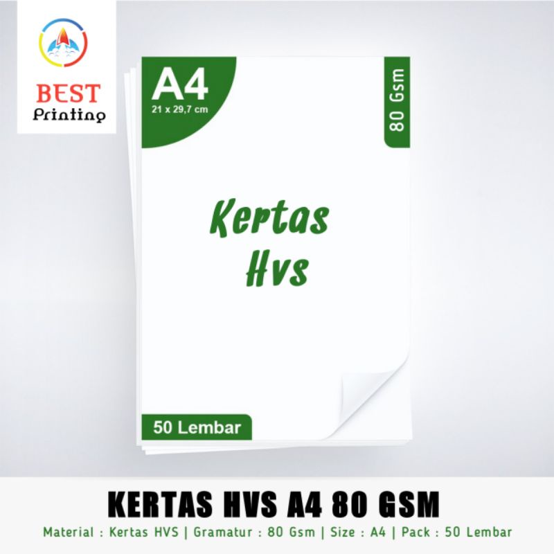 

KERTAS HVS A4 80 GRAM