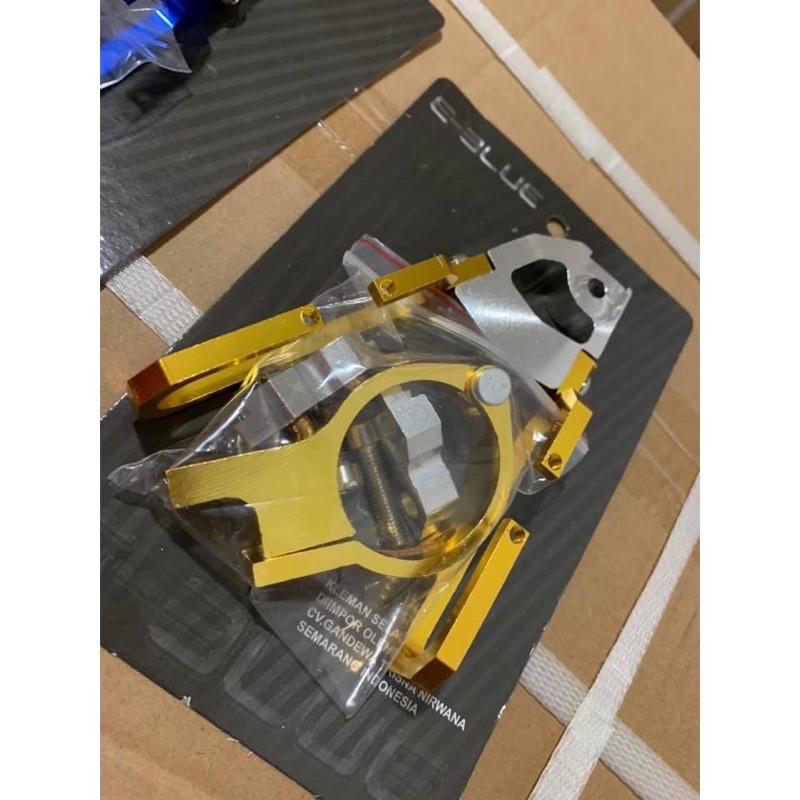 KLEMAN SELANG CLAMP REM DEPAN MODEL V FULL CNC BREKET SLANG DEPAN UNIVERSAL