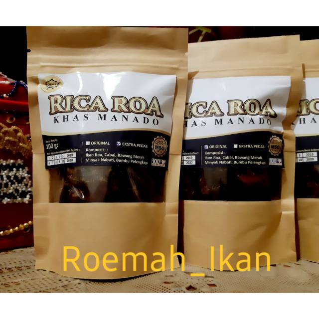 

Sambal/Rica Roa asli Manado, Sulawesi Utara, Tanpa MSG