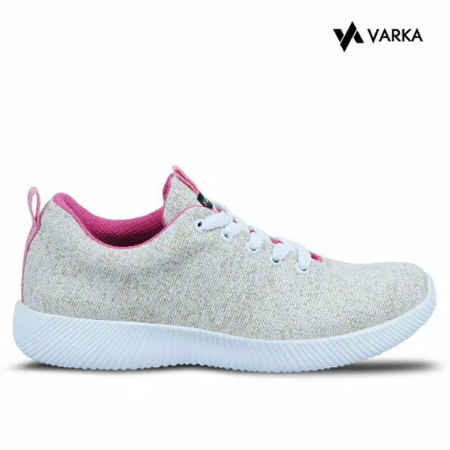 Sepatu Sneakers Wanita Varka Cream Pink Original