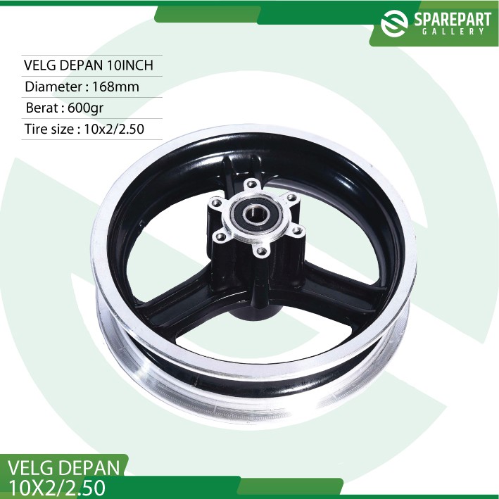 Velg/rim depan skuter otoped 10inch