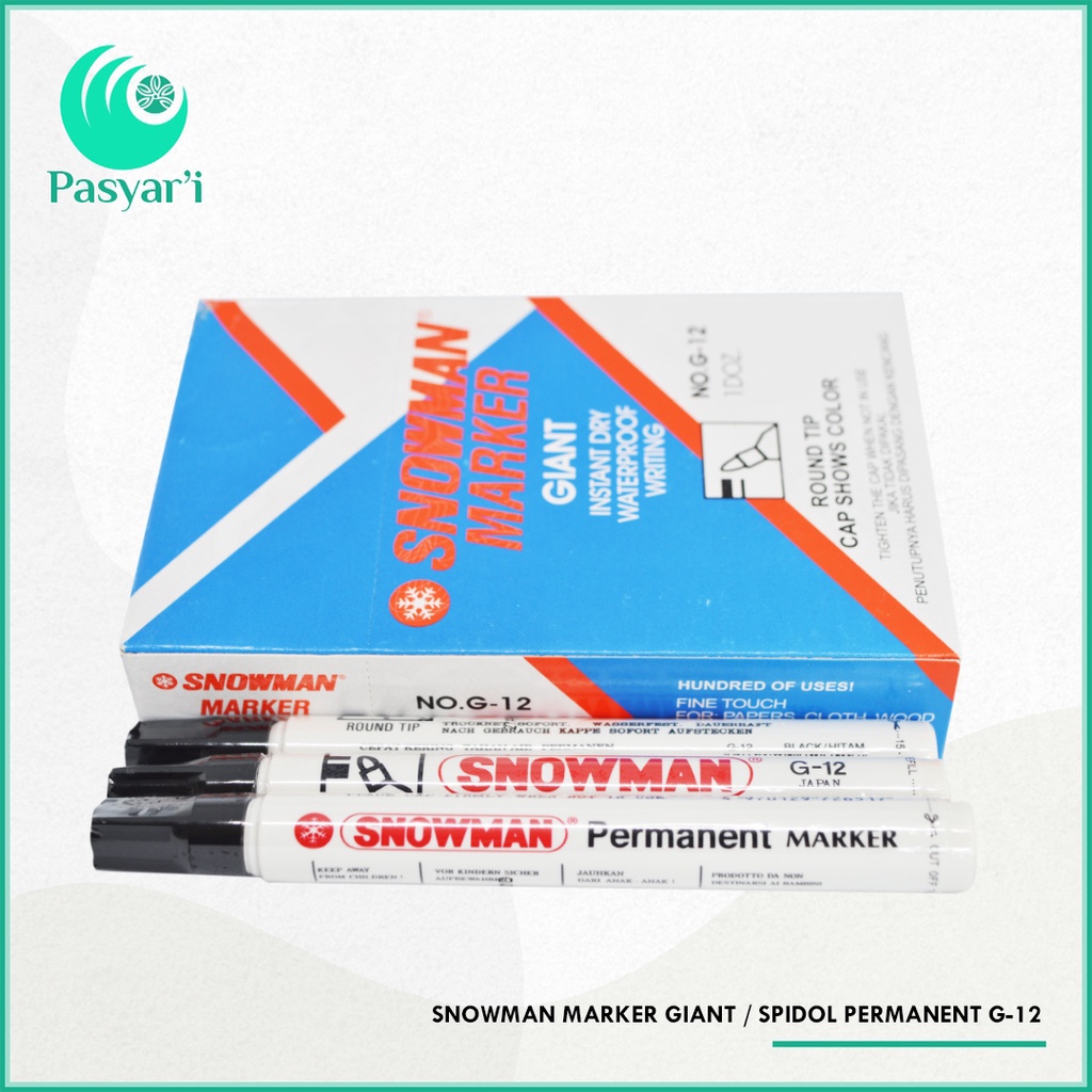 

Snowman Marker Giant Spidol Permanent G-12