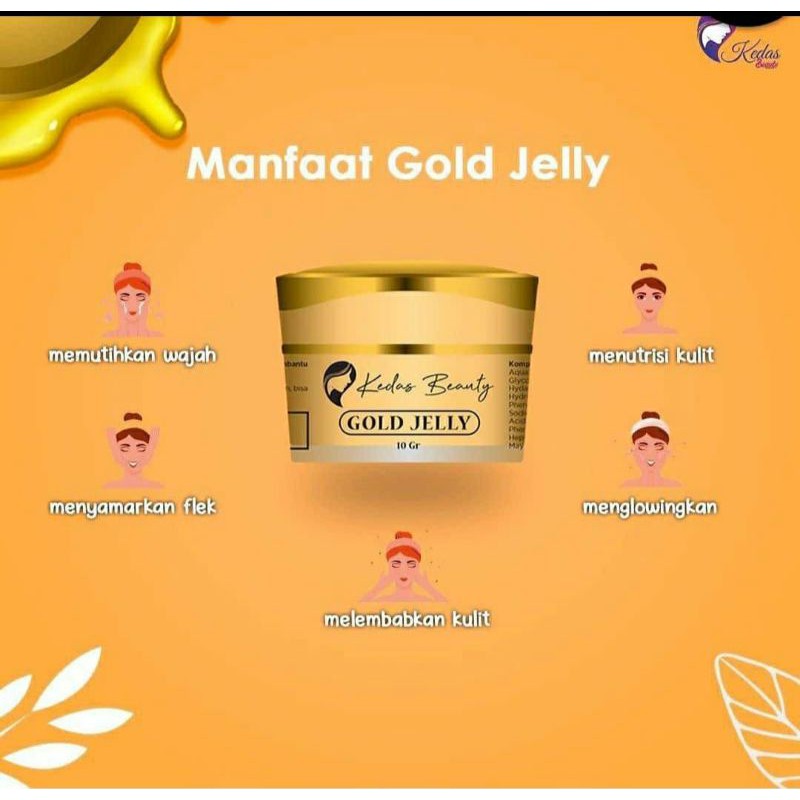 

(READY SIAP KIRIM) Gold jelly (KEDASBEAUTY)