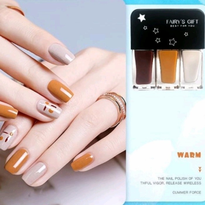 Jual Produk Unggulan Kutek 3In1 Kutek Korea Kutek Halal Cat Kuku Nail