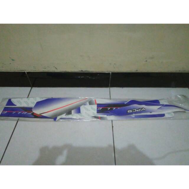 Striping fizr f1zr F1ZR 2003 biru putih