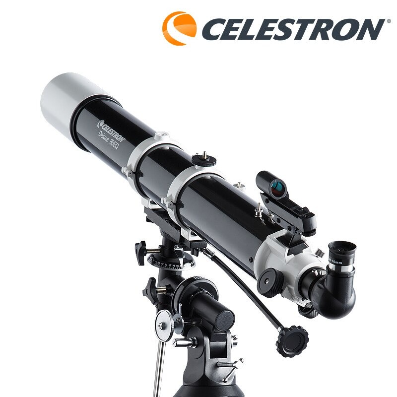 Celestron Astronomical Telescope Teropong Bintang - Deluxe 80EQ - Black