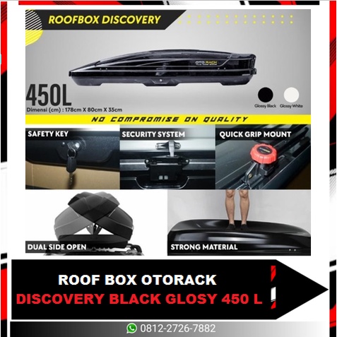 Roofbox DISCOVERY otorack  black glossy 450L