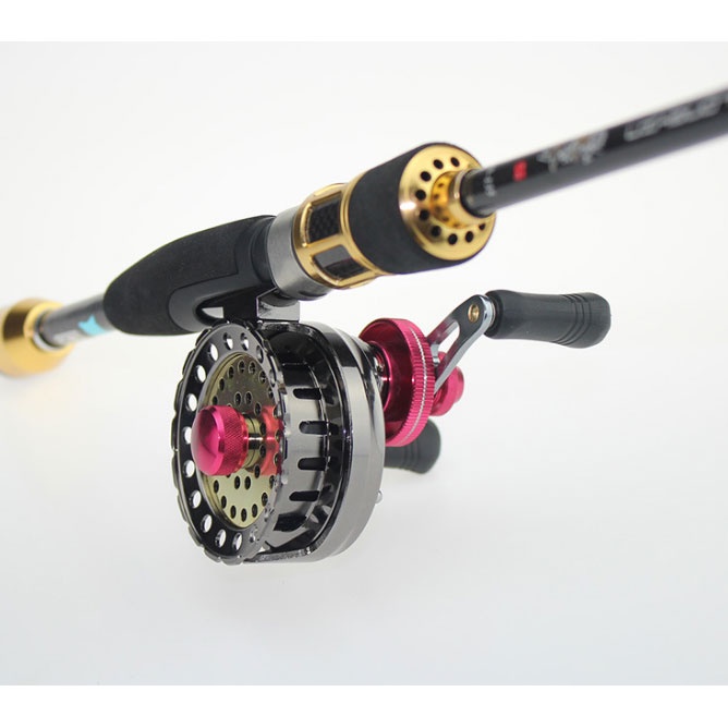 LEO Gulungan Reel Pancing Fly Fishing Full Metal Left Hand - LE101 - Black