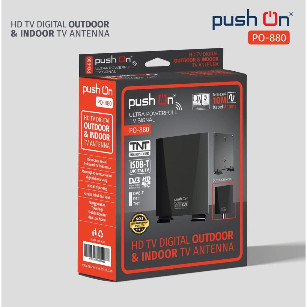 Antena TV digital Push On 880