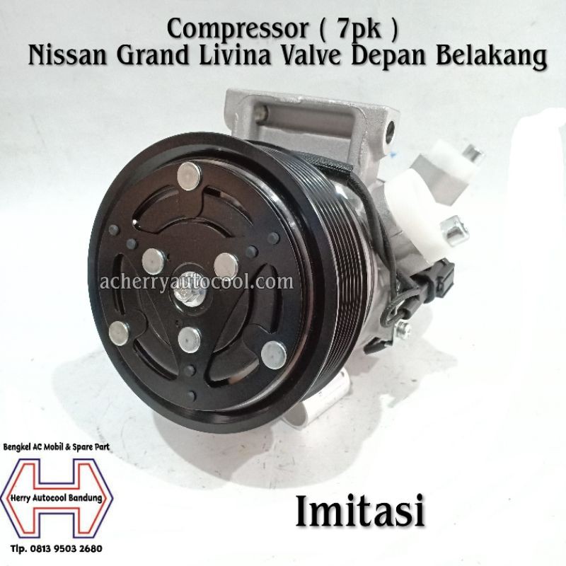 Compressor - Kompressor Ac Mobil Nissan Grand Livina Valve Depan Belakang