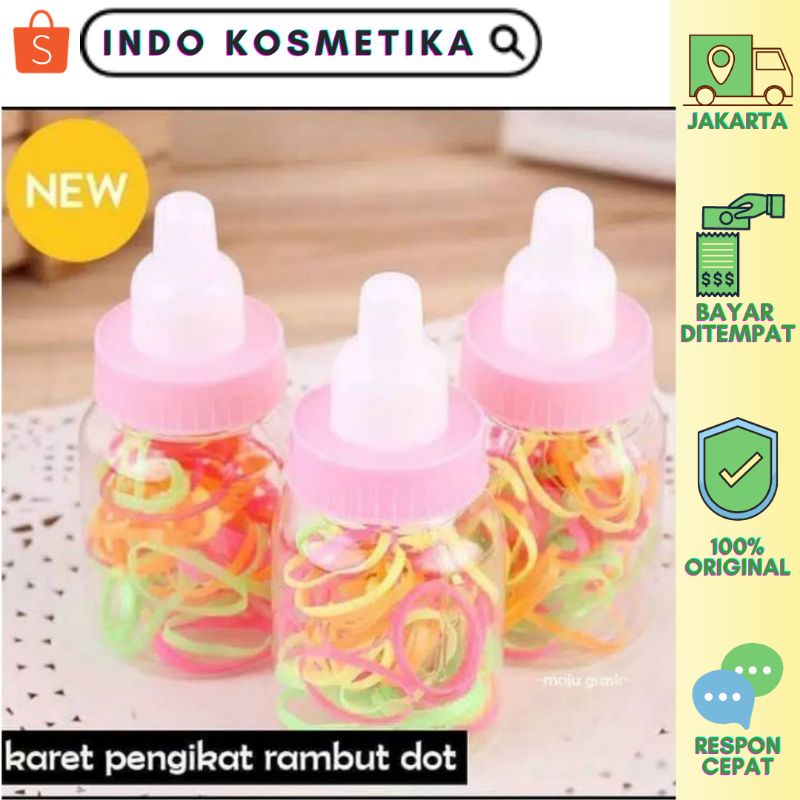 Karet ikat rambut anak-anak karet Jepang bentuk botol dot