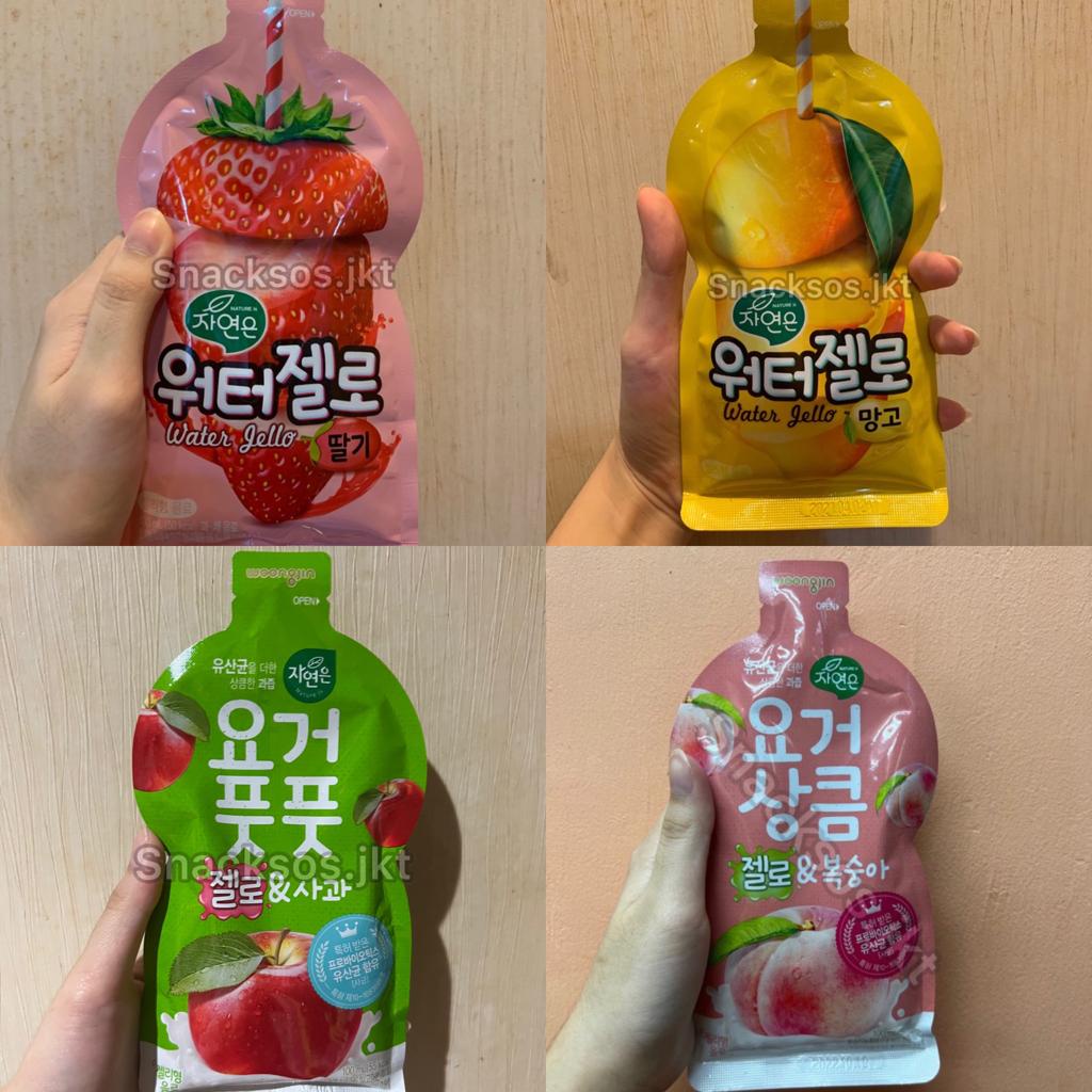 

WOONGJIN ZAIYEONUN WATER KONJAC JELLY MANGO / WATER JELLY RO STRAWBERRY / YOGURT PEACH / APPLE