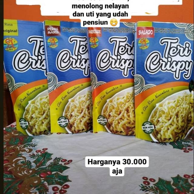 

Teri Crispy Teri Nasi Tanpa MSG