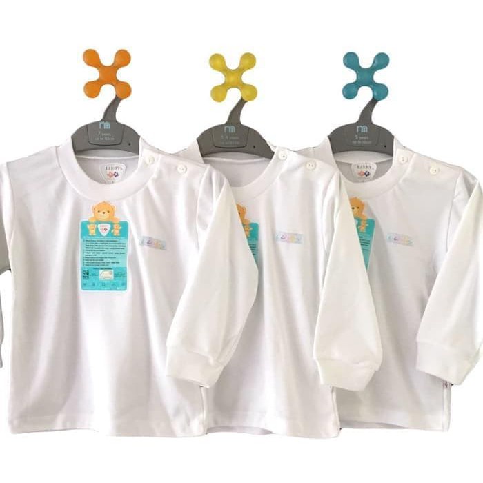PROMO MURAH RANDOM Libby 1pc Polos Putih / warna Oblong Pendek / Panjang / Baju Panjang