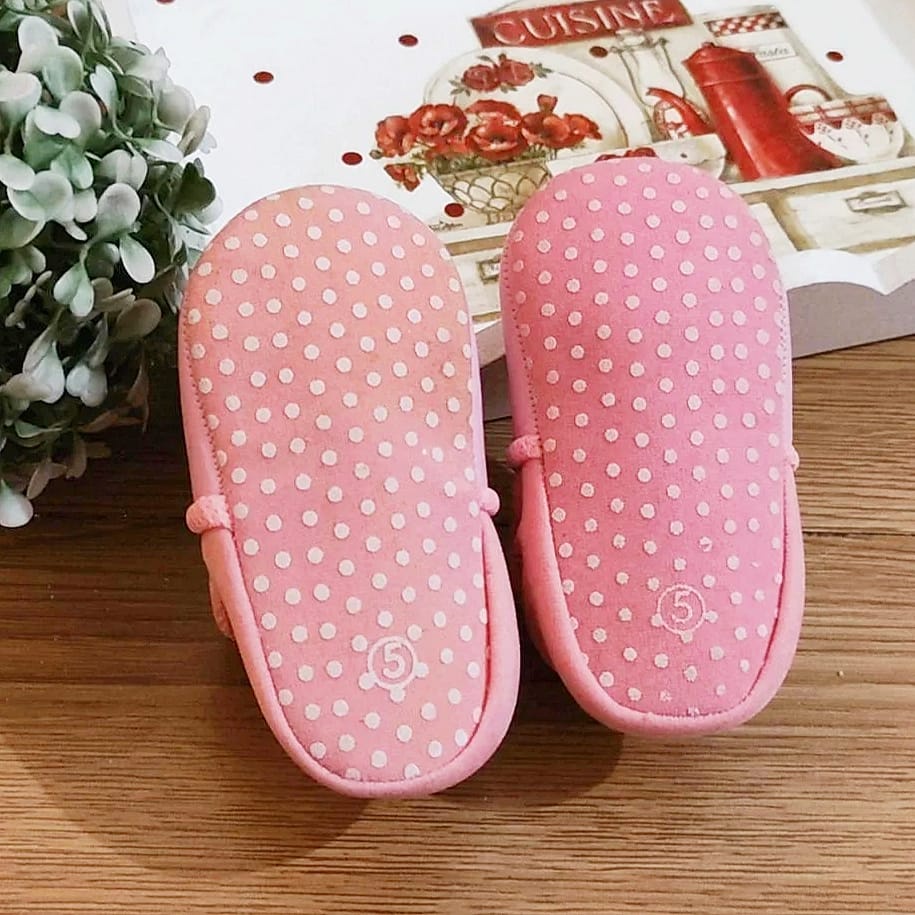 Klik Mds Sepatu Anak Bayi Perempuan Sleepy Cat Ukuran 2-3-4-5 Usia 0-12 Bulan