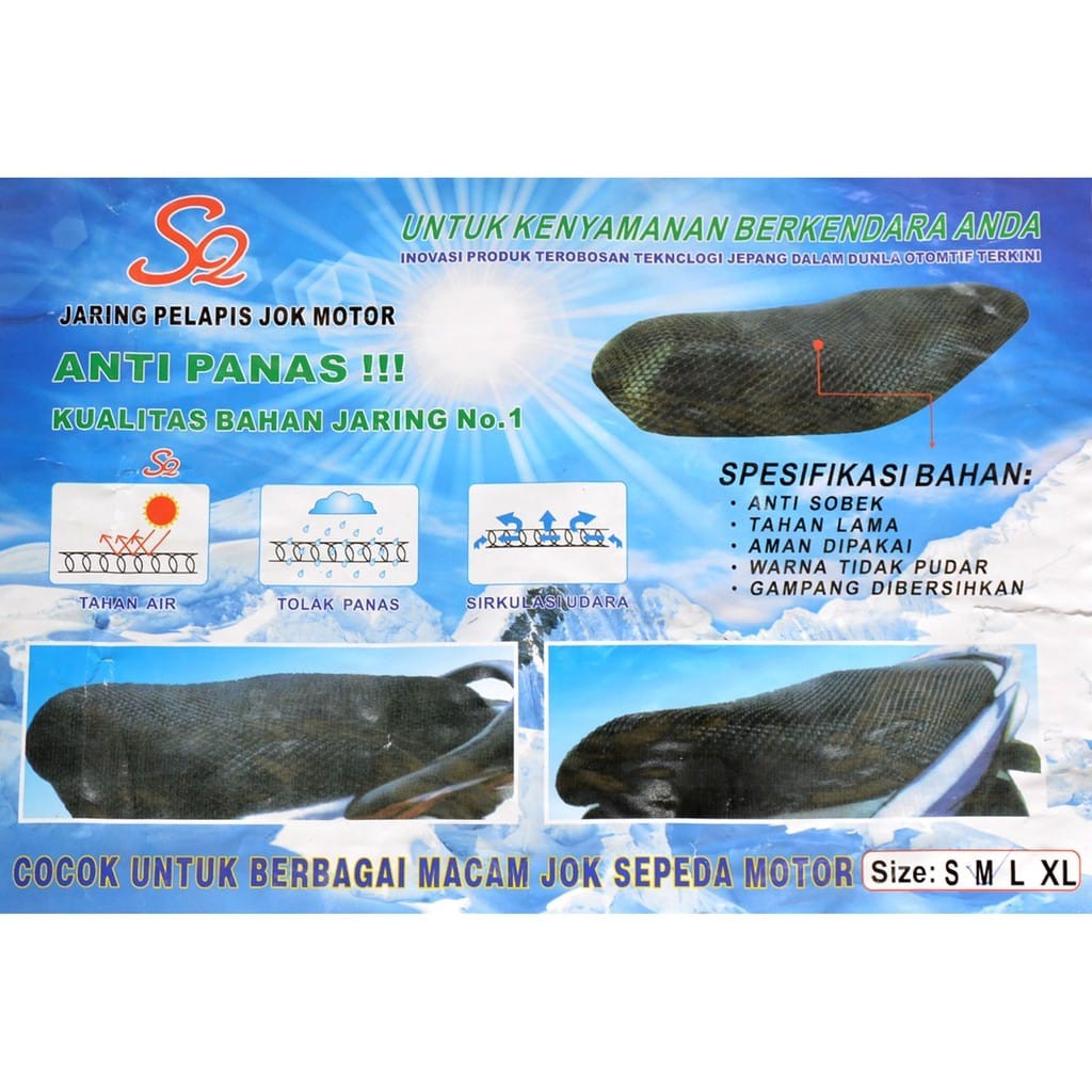 Sarung / Cover jaring Jok  Motor Universal Aksesoris Pengendara Motor Murah Import