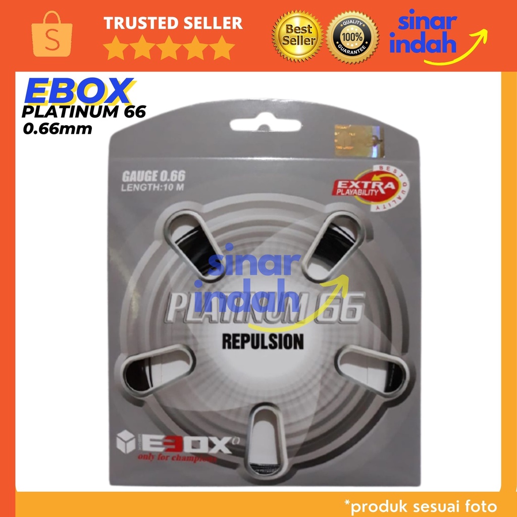 Senar Badminton Ebox Platinum 66 Original / Senar Raket Badminton