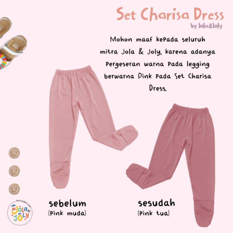 Set Charisa dress legging set / Set Charisa dress by Jola Joly / setelan baju muslim anak perempuan /one Set Anak Perempuan tunik legging / Setelan Baju Celana Anak Perempuan / Baju Setelan Anak Perempuan / Setelan Tunik legging Anak Perempuan