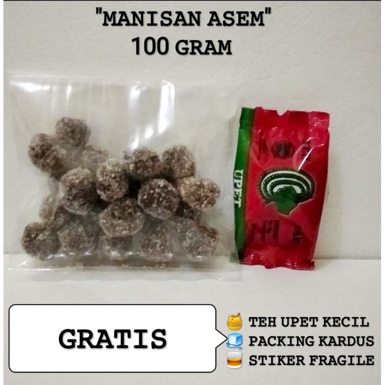 

Manisan Asem Enak GRATIS TEH upet Khas Cirebon