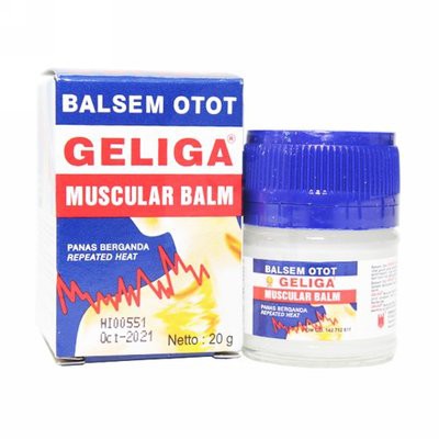 BALSEM OTOT GELIGA 20GR BALSAM GOSOK PANAS PEGAL LINU NYERI SENDI