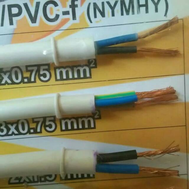 Kabel Serabut NYMHY / NYYHY 2 x 0,75mm x 10M KITANI (SNI LMK)