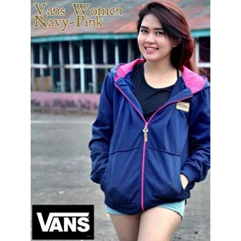 TERMURAH !! JAKET ZIPPER HOODIE VANS / JAKET VANS WOMEN