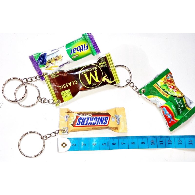 (COD)GANTUNGAN KUNCI MINIATUR SNACK UNIK LUCU-2