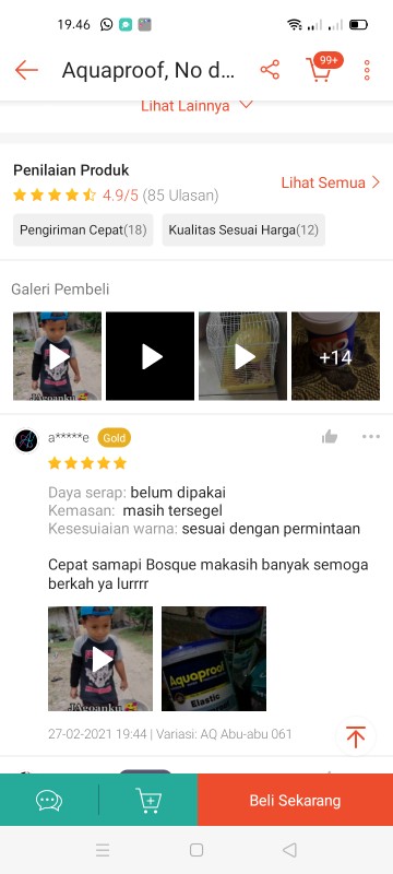 Aquaproof, No Drop 1 Kg Pelapis Anti Bocor