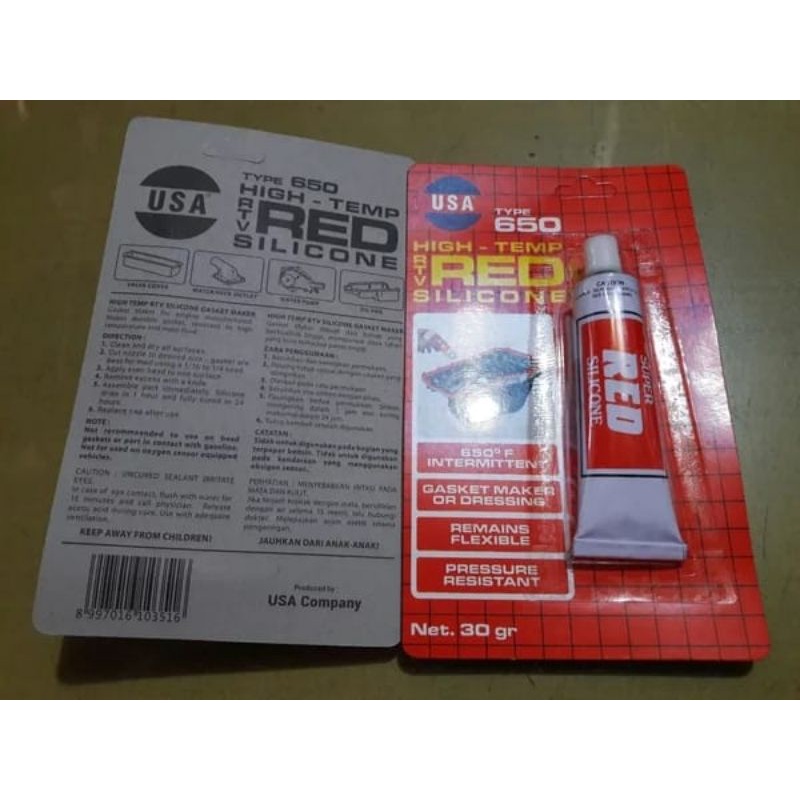 

Lem silicone red 30 gr