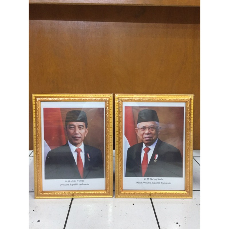 Bingkai foto presiden wakil frame ukuran 30cm X 40cm