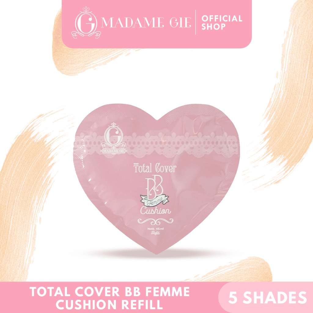 [CHECKOUT SERIBU] Madame Gie Total Cover BB Cushion Refill - MakeUp Foundation Dewy