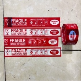

Lakban Fragile Lakban Jangan Dibanting Pecah Merah Putih