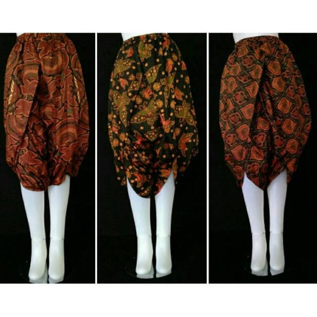 Celana Instan Lilit Pendek Batik Cap